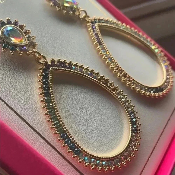 Christian Siriano Multi colored Hoop Earrings - Picture 6 of 7